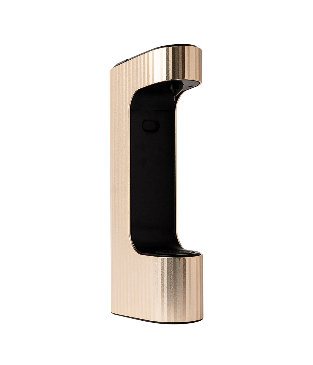 Qarbo gold beverage carbonator on kitchen counter