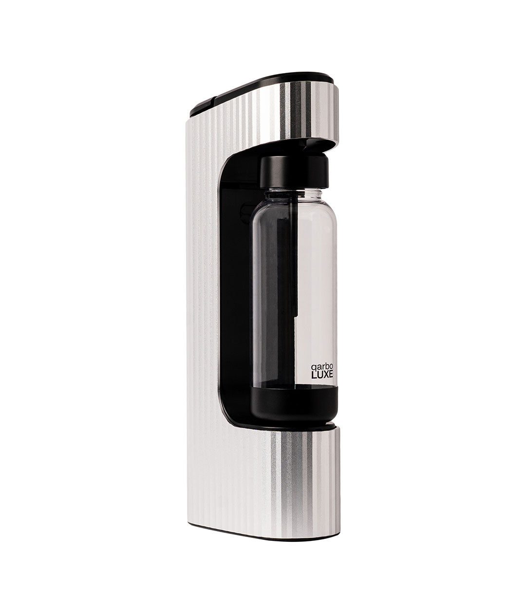Qarbo silver soda maker – full product view