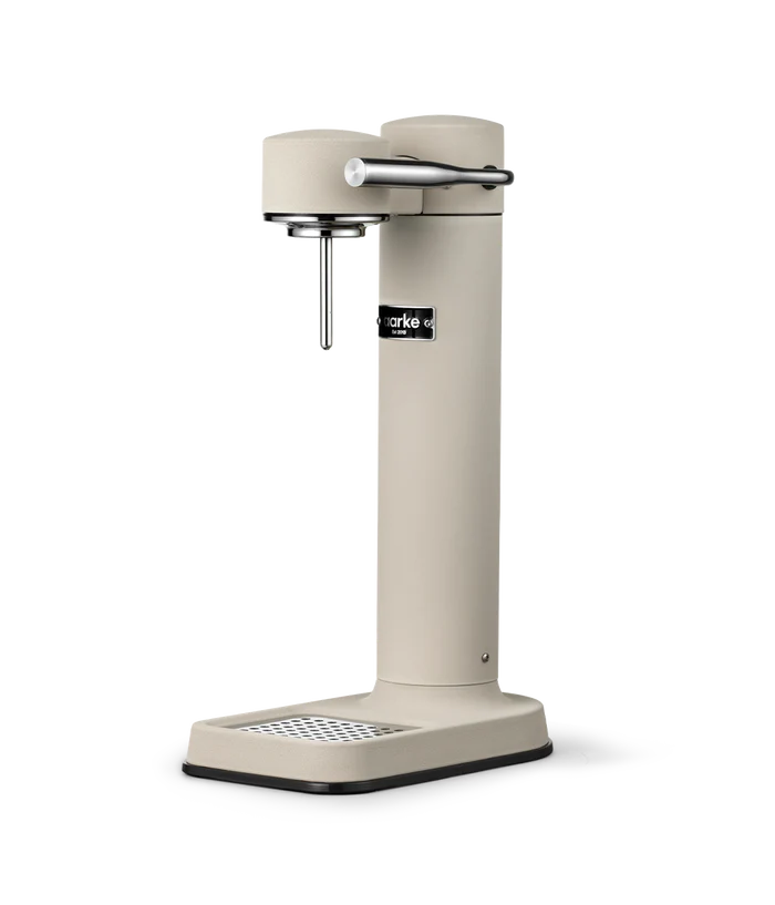 Aarke Carbonator 3 sparkling water maker in Sand finish with PET bottle – Seleo UAE